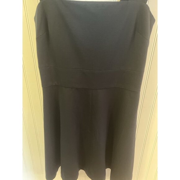 Banana Republic Milly Collection Wide Strap Sleeveless Jumper Dress Size 12 Navy - Picture 2 of 6